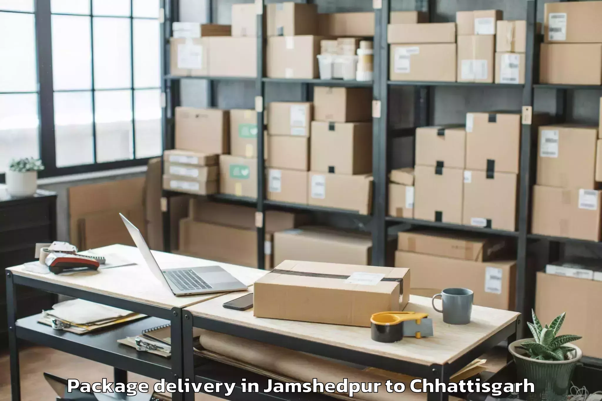 Hassle-Free Jamshedpur to Chirimiri Package Delivery